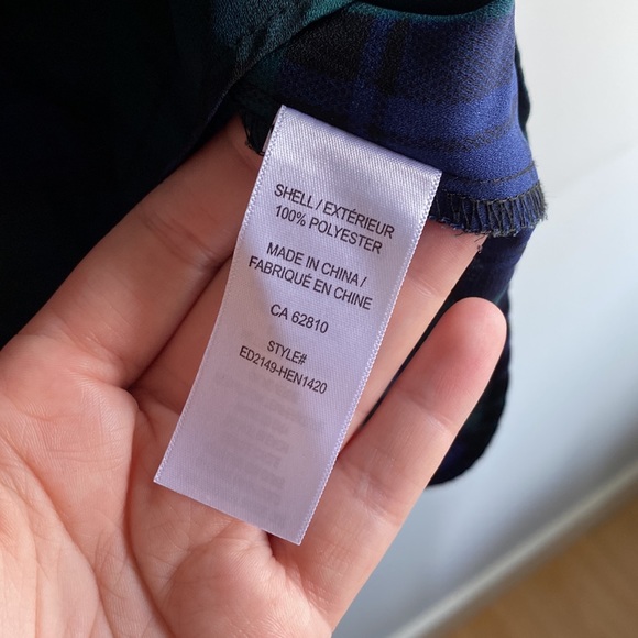 Forest Green and Navy Plaid Tunic from Ricki’s size 16 - Picture 3 of 4